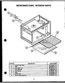 Microwave oven - interior parts (ekt-396)