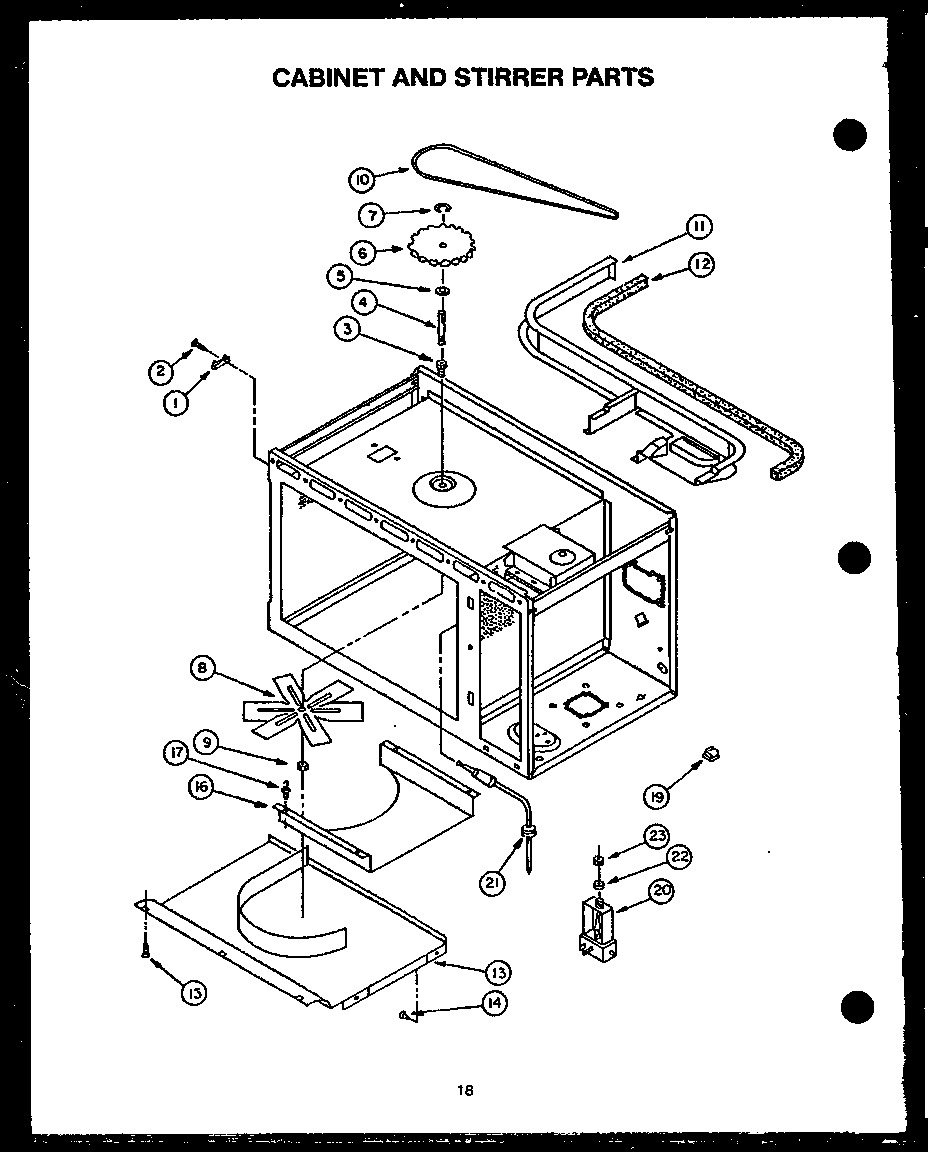 Cabinet and stirrer parts (ekt-396)