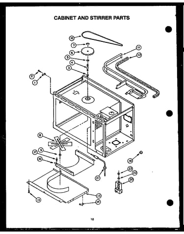 Cabinet and stirrer parts (ekt-396)
