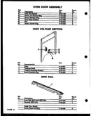 High voltage section (qdu-838) (qdu-858) (qdu-878)