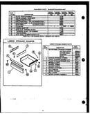 Lower storage drawer (ehc312) (ejc312) (ehc314) (ejc314) (ehc335) (ejc335) (ehc394) (ejc394)