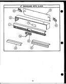 4" backguard with lock (ehc335) (ejc335)