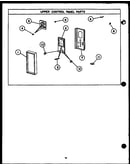 Upper control panel parts (ehc394) (ejc394)