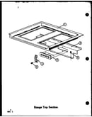 Range top section (adm-1b/p85548-2s) (adm-1b/p85548-3s) (adm-1b/p85548-4s)