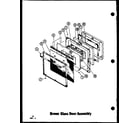 Amana ADM-1B-P85548-4S brown glass door assembly (adm-1b/p85548-2s) (adm-1b/p85548-3s) (adm-1b/p85548-4s) diagram