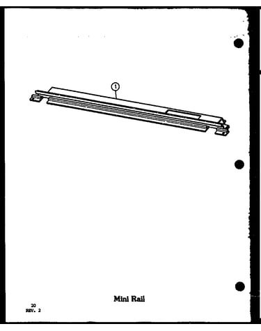 Mini rail (adm-1b/p85548-2s) (adm-1b/p85548-3s) (adm-1b/p85548-4s)