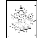 Amana ARR-402/P85312-11S cooktop diagram