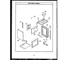 Caloric EHS345 oven cabinet assembly diagram