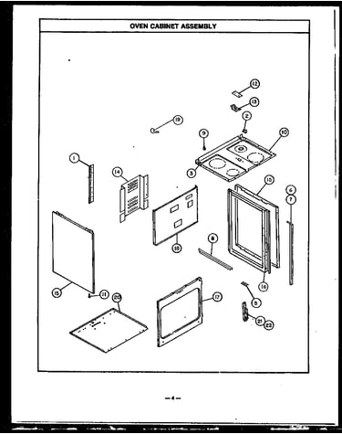 Oven cabinet assembly