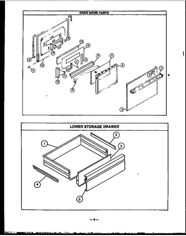 Oven door parts