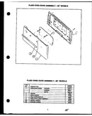 Plain oven door assembly-30" models (ehs112) (ehs312) (ehs340)