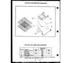 Caloric EHS267 electrical and lower oven components diagram