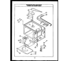Caloric HCR305 microwave oven components and stirrer parts (eks396) diagram