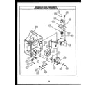 Caloric EKS396 microwave oven components cabinet magnetron and air flow par diagram