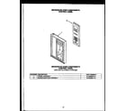 Caloric HCR305 microwave oven components controlpanel (eks396) diagram