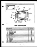 Upper oven door parts (ess341) (ess343) (ess345) (ess347) (ess349) (ess356) (ess38) (ess394) (ess397) (ess357)