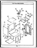 Lower oven cabinet assembly