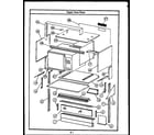 Caloric EKS395 upper oven parts diagram