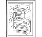 Caloric EHD395 upper oven parts diagram