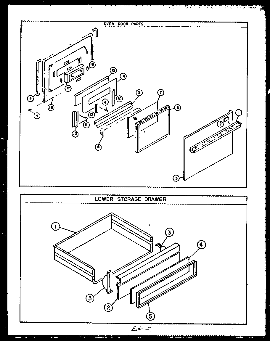 OVEN DOOR PARTS