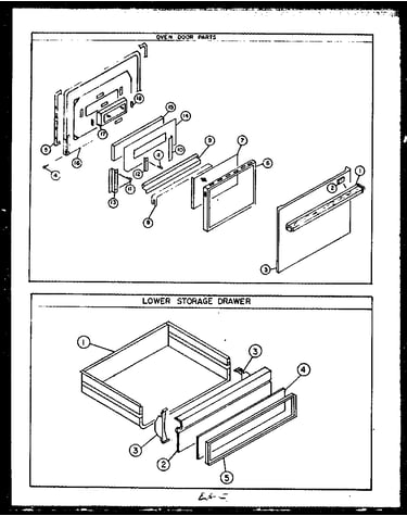 Oven door parts
