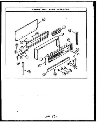 Control panel parts