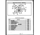 Caloric EJD346 upper oven electrical components diagram