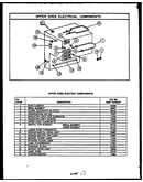 Upper oven electrical components