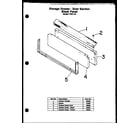 Modern Maid FDU170 storage drawer - door section (fdu170) diagram