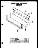 Storage drawer - door section (fdu170)