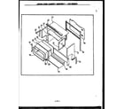Modern Maid GBE24CB upper oven cabinet assembly (gbe56fb) (sbe56fb) diagram