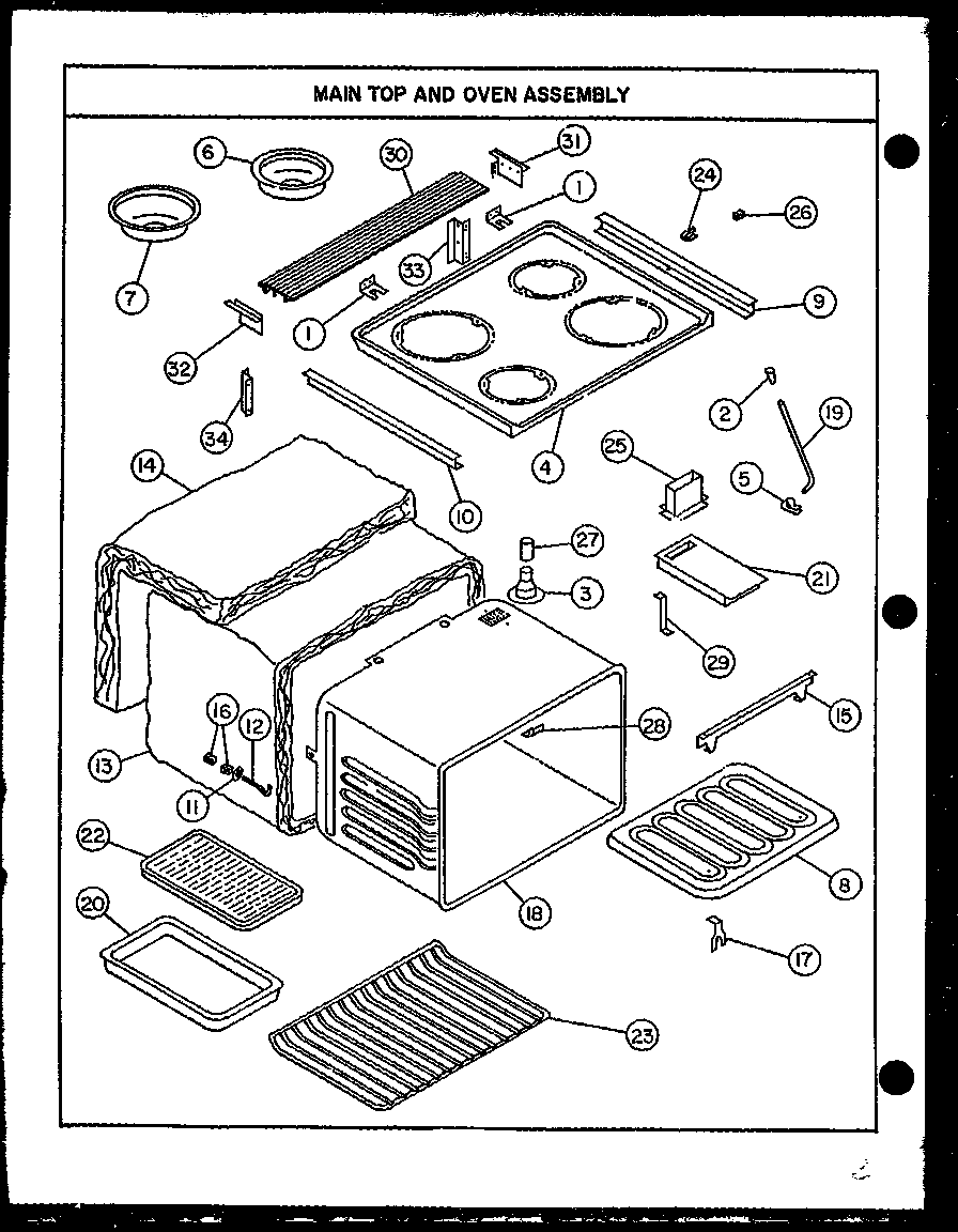 COOKTOP/MAIN BODY