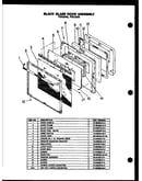Black glass door assembly