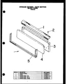 Storage drawer - door section black panel (fdu246)