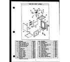 Amana SAE26TC lower oven cabinet assembly diagram