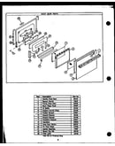 Oven door parts