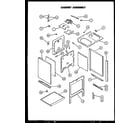 Caloric EST345 cabinet assembly diagram