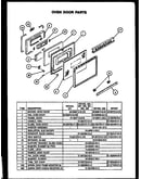 Oven door parts
