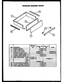 Storage drawer parts