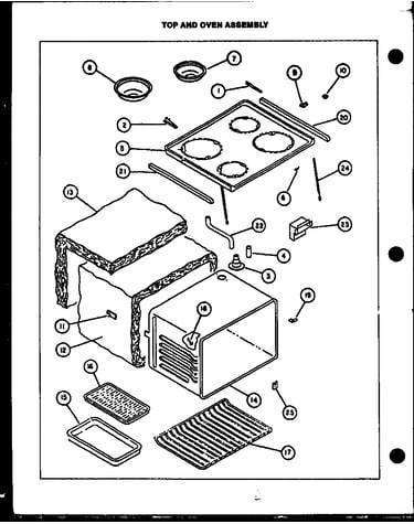 Top and oven assembly