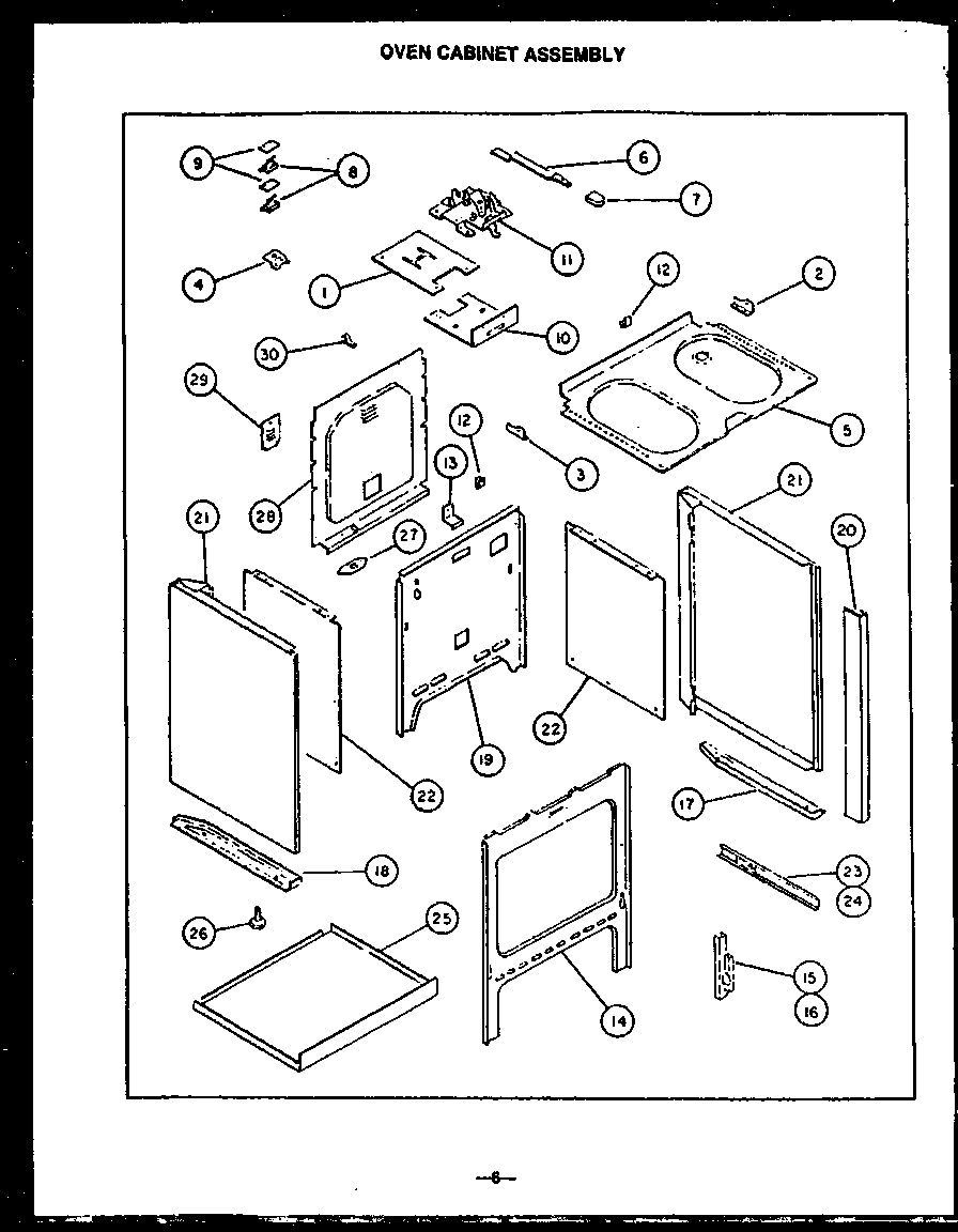 OVEN CABINET ASSEMBLY