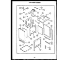 Caloric ESS307-OF oven cabinet assembly diagram