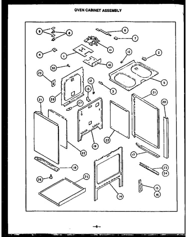 Oven cabinet assembly