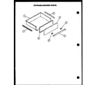 Caloric EST399 storage drawer parts diagram