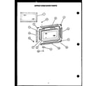 Caloric EST399 upper oven door parts diagram