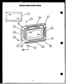 Upper oven door parts