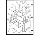 Amana ARR620W1-P1138601S oven cabinet diagram