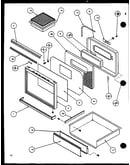 Door assembly/broiler