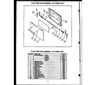 Caloric EHD112 plain oven door assembly--20" model only (ehd112) diagram