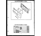 Caloric EHD363 plain oven door assembly--30" models (ehd312) (ehd341) diagram
